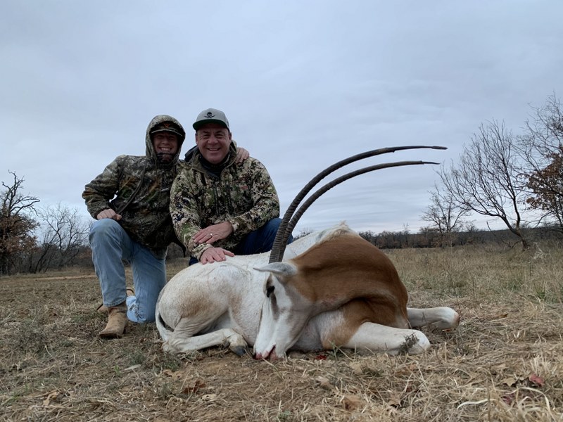 Matt with Scimitar horned oryx 0